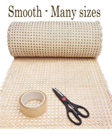 14 Width Natural Rattan Cane Webbing Roll - 12 Feet | Open Weave Wicker Material for Caning Projects - Buy Online on GoSupps.com