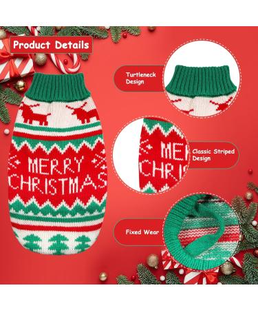 Lyneun Christmas Dog Sweater - Warm Knitted Pet Costume in Size S for Dogs | Perfect Holiday Apparel - Buy Online on GoSupps.com