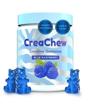 Enhanced Creatine Monohydrate Gummies with 5g Creatine Monohydrate Gummies for Men and Women Vegan Gluten-Free Non-GMO Blue Raspberry Flavor Creatine Monohydrate Gummies to Boost Focus Energy Blue Raspberry 120 Count (Pack of 1)