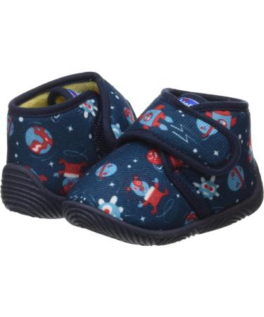 Chicco Unisex Kid's Polacchino Taxo Polish Slipper - Blue Space Designs - Size 4 UK - Buy Online on GoSupps.com