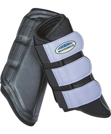 Weatherbeeta Single Lock Brushing Boots (Cob) (Black/Turquoise) - Buy Online on GoSupps.com