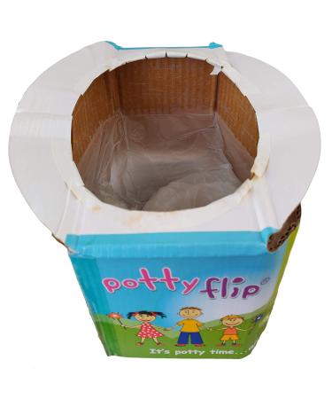 Potty Flip Disposable Potty - 6 Pack | Portable Training Seat for Toddlers | Supports Children Up to 75lbs - Buy Online on GoSupps.com