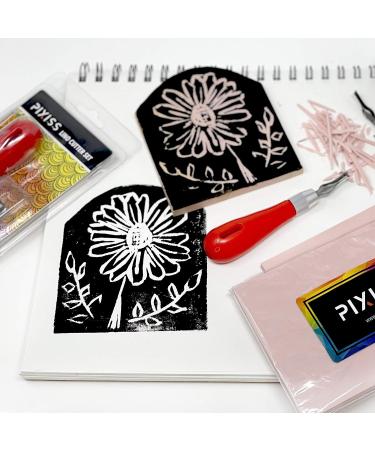Rubber Block Stamp Carving Kit with 5 Blocks & Tools for Printmaking and Crafts - Buy Online on GoSupps.com