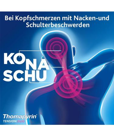 Thomapyrin TENSION DUO - Fast Relief for Severe Headaches - Film-Coated Tablets - 12 Pieces - Worldwide Shipping - Buy Online on GoSupps.com