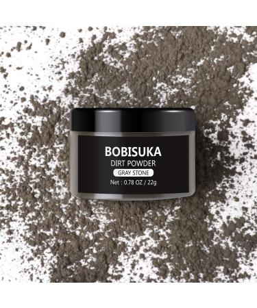 BOBISUKA Makeup Special Effects Dirt Powder for Halloween Makeup Theme Party Wedding Movies Stage Performances Cosplay(0.78 oz)(Gray Stone)