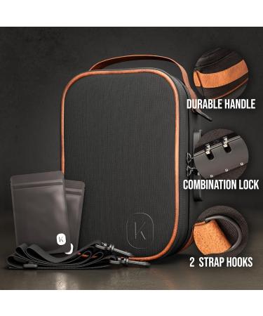 KIBAGA Discrete Smell Proof Odorless Bag With Easy Use Combination Lock - The Perfect Stash Container  Medicine Box And Storage Case For Your Accessories That Blocks Out Smells And Strong Odors - Buy Online on GoSupps.com