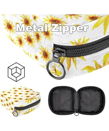 Buy Seamless Women's Binding Storage Bags - Yellow Sunflower Pattern - Portable Menstrual Pad & Tampon Holders for Women - Perfect for School & Office - Multicolored 01 - Buy Online on GoSupps.com