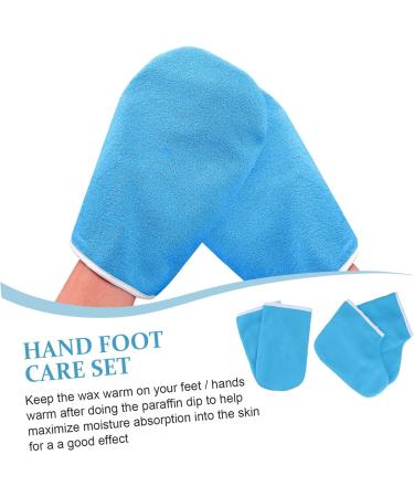 WOFASHPURET 1 Set Work Gloves Hand Warmers Gloves Paraffin Wax Covers Parrafin Wax Mitts and Booties Paraffin Wax Booties Wax Bath Foot Hand Cover Paraffin Wax Foot Cover Wax Socks - Buy Online on GoSupps.com