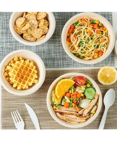 100 Count Durable Biodegradable Leak-Proof Disposable Bowls . Sturdy Plant-Based Gluten Free Compostable Wheatstraw Fiber Container Eco-Friendly Microwavable and Safe for Hot Cold or Pet Foods (16oz/500ml) - Buy Online on GoSupps.com