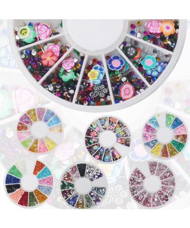 Bluelans 20x 3D Flower Nail Stickers - Glitter Bow & Rhinestone Nail Art Decorations for Stunning Manicures - Buy Online on GoSupps.com