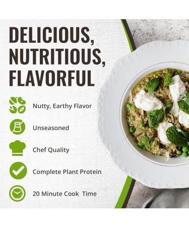 3 Packs x 400g Sprouted Crimson Lentils Wild Rice and Quinoa Ancient Grain Blend - Wild Rice and Quinoa Blend - Gluten Free - Canadian - All Natural - Non GMO - Vegan - Complete Plant Based Protein - Floating Leaf - Buy Online on GoSupps.com