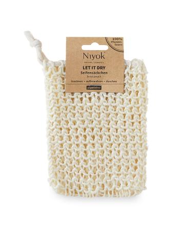 NIYOK soap bags made of sisal Sisal bags for soap 100% plant fibers soap bag for solid shower & solid shampoo Shipping bag for soap storage Plastic -free
