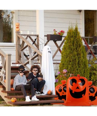 DYIASY Halloween Pumpkin Leaf Lawn Bags - 6 Large Plastic Yard Waste Bags for Fall & Halloween Decor - Buy Online on GoSupps.com