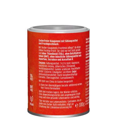 Xucker Sugar-Free Dental Chewing Gum - Xylitol Fruit Mix | Vegan & Bad Breath Fighter | 100g - Buy Online on GoSupps.com