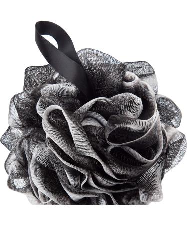 Loofahs Bath Shower Scrub Exfoliating Body Brush Pouf Scrubber Sponge Ball Mesh Bath loofah 3 Pack Black 3 Pack - Buy Online on GoSupps.com