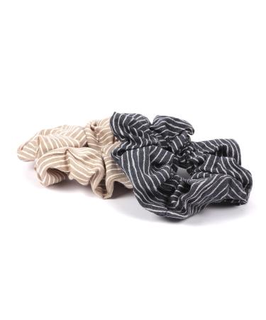 axy XXL Scrunchie Hair Tie Set - 2 Fabric Ponytail Holders | Double Pack Hairbands for Perfect Hairstyles - Buy Online on GoSupps.com