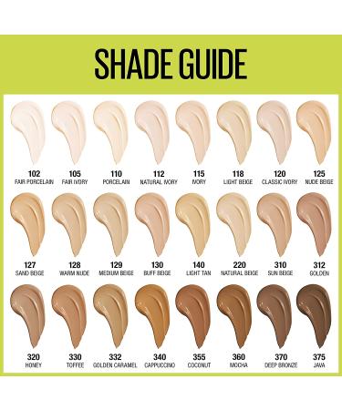 Maybelline Super Stay Full Coverage Liquid Foundation - Porcelain - 1 Oz | Long-Lasting Makeup - Buy Online on GoSupps.com