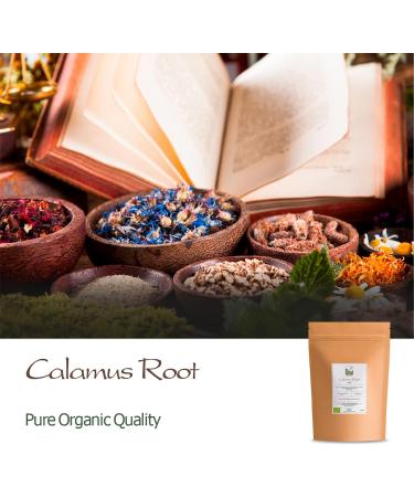 Organic Calamus Root Tea - Premium Quality Cut and Dried Sweet Flag 100g - Pack of 1 - Buy Online on GoSupps.com