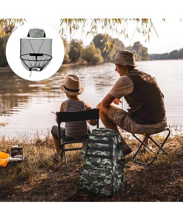 MUNSKT Grey Mosquito Head Net Sun Hat with Face Netting - Wide Brim Protection for Outdoor Activities - Buy Online on GoSupps.com