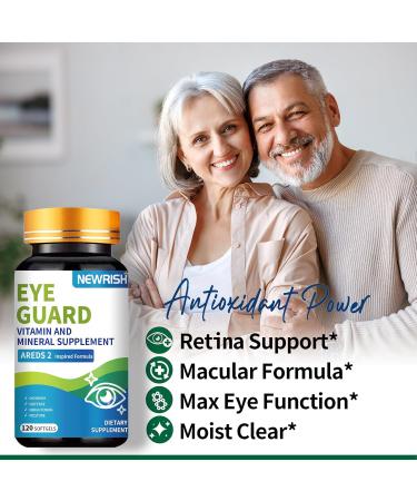 Newrish AREDS 2 Formula 120 Softgels - High Potency Lutein & Zeaxanthin Non-GMO Gluten-Free Multivitamin Mineral Supplement - Buy Online on GoSupps.com