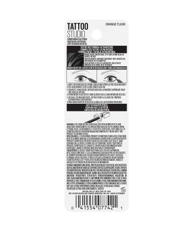 Maybelline Tattoo Studio Long-Lasting Sharpenable Eyeliner Pencil - Waterproof Gel Pigments - Orange Flash 0.04 oz - Buy Online on GoSupps.com