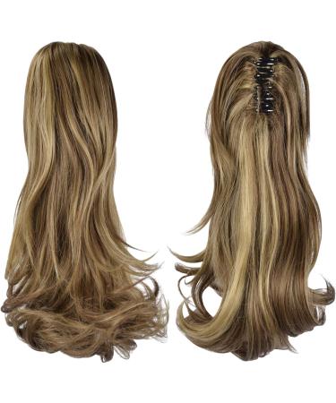 Sofeiyan 13 Curly Ponytail Extension - Golden Brown & Light Blonde: Natural Synthetic Hairpiece for Women - Buy Online on GoSupps.com