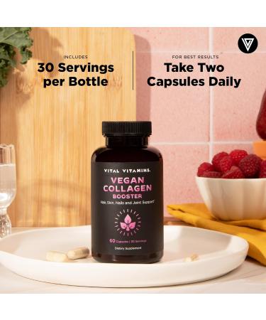 Vital Vitamins Vegan Collagen Booster 60 ct + Creatine Capsules 120 ct - Buy Online on GoSupps.com