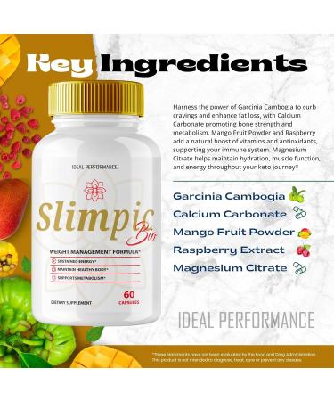 Slimpic Bio Capsules Slimpic Bio Advanced Formula Supplement Pills - Maximum Strength SlimpicBio All Natural Detox Support SlimpicBio Overall Health and Wellness Pills Reviews (5 Pack) - Buy Online on GoSupps.com