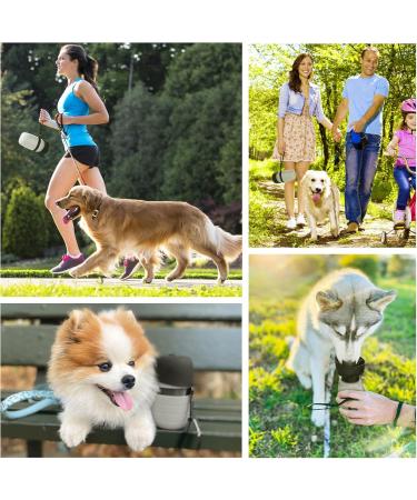 Pecute Portable Dog Drinking Bottle - 650ml Silicone Water Bottle with Foldable Bowl | Travel-Ready Pet Hydration Solution - Buy Online on GoSupps.com