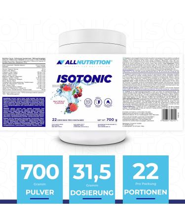 Isotonic Beverage Powder - All-Nutrition Electrolyte Sport Drink 700g | Multivitamin Dietary Supplement (Multifruit) - Buy Online on GoSupps.com