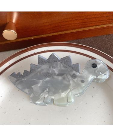 Besreey Funny Dinosaurs Hair Claw Clips | Funny Dinosaurs Hair Clips Headdress Styling Tools Strong Hold Hair Accessories Nonslip Acrylic For Any Hair Type And Style Gray - Buy Online on GoSupps.com