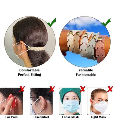 Mask Strap Extender | Ear Saver Hook | Adjustable Ear Grip | Silicone Ear Protection Savers (5 PCS + 1 PC Gift) - Buy Online on GoSupps.com