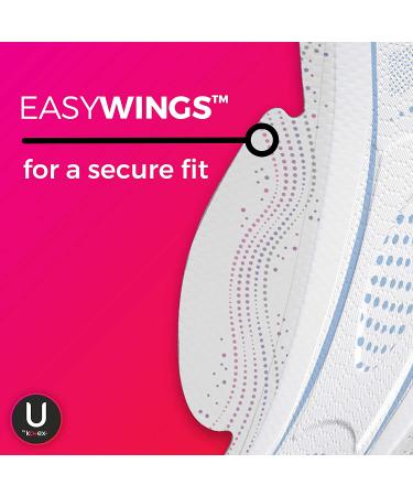 U by Kotex CleanWear Ultra Thin Pads with Wings - Heavy Absorbency 120 Count (3 Pack) - Buy Online on GoSupps.com