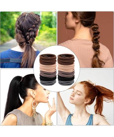 Telooco 120 Pieces of Hair Bands 3mm Soft Hair Bobbles for Women Elastic Strong Ponytail Holders for Thick Hair Hair Ties No Damage for Men Women and Children (Multi-Colors) - Buy Online on GoSupps.com