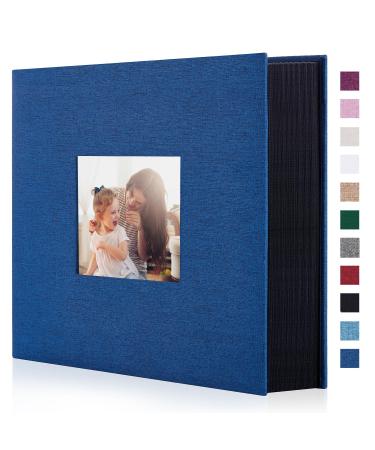 Miaikoe Photo Album 6x4 1000 Pockets Slip in Large Capacity Album for Family Wedding Anniversary Linen Album Book Holds 1000 Horizontal and Vertical 10x15cm Photos(1000 Pockets Blue) 1000 Pockets Blue