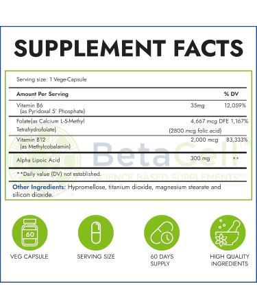 Neurofix Nerve Support Supplement - 60 Veg Capsules | Boost Nerve Health & Wellness | International Shipping Available - Buy Online on GoSupps.com
