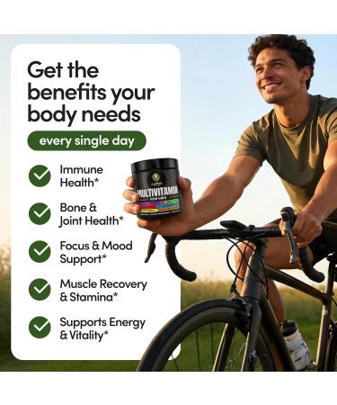 Alpha Tribe Multivitamin for Men with Sea Moss, Black Seed Oil, Ashwagandha, Turmeric Bladderwrack, Burdock,Vitamin C, Elderberry, Manuka, Yellow Dock | Daily Men's Vitamins and Minerals Supplement 120 Count (Pack of 1) - Buy Online on GoSupps.com