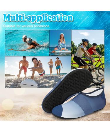 VIFUUR Water Shoes - Barefoot Aqua Socks for Yoga, Beach, Swim - Fogblue - Size 7.5-8.5 Women/6-7 Men - Buy Online on GoSupps.com