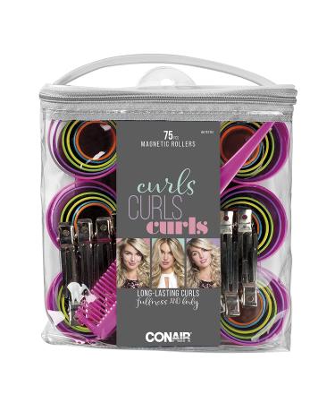 Conair Hair Rollers Magnetic Hair Curler Set - 75-Piece Set with Comb and Clips - Buy Online on GoSupps.com