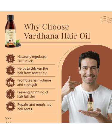 Satthwa Vardhana Hair Oil with Pumpkin Seed Oil & Saw Palmetto - Natural DHT Blockers for Hair Fall Control | Paraben Free - 150ml - Buy Online on GoSupps.com