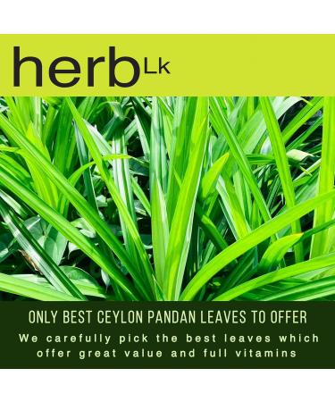 HerbLk Premium pandan leaves (0.5 Oz / 15g) Natural Organic Dried Naturally Grown Pandanus Leaves from Sri Lanka Non-GMO No Additives No Caffeine Vegan Gluten Free - Buy Online on GoSupps.com
