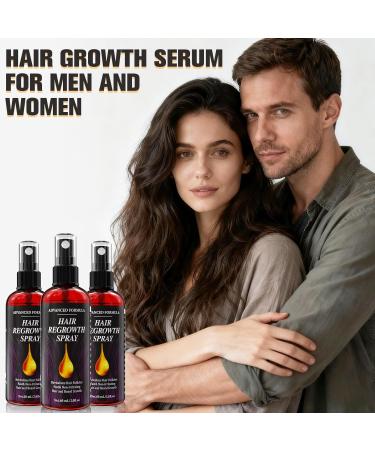 Accelerates hair growth prevents hereditary hair loss with rosemary oil and castor oil for biotin extract intensive hair growth serum for men and women 60 ml 3 pieces mint - Buy Online on GoSupps.com