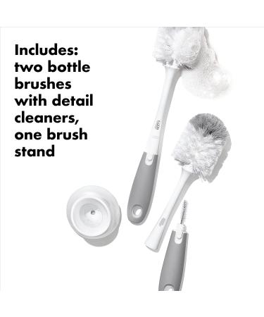 Oxo Dead Bottle Brush Set - Easy Cleaning for Bottles & Hard-to-Reach Spaces | International Shipping Available - Buy Online on GoSupps.com
