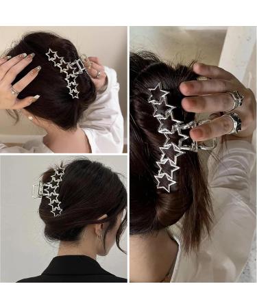 Star-shaped Metal Hair Claw Clip - Ideal for Styling | Large Hair Clip Accessory for Women and Girls - Buy Online on GoSupps.com
