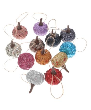 Zerodeko 20pcs Simulation Foam Pumpkin Foam Vegetables Props Sequin Pumpkins Foams Pumpkins Thanksgiving Pumpkin Hanging Ornaments Artificial Pumpkin Ornament Fake Pumpkins