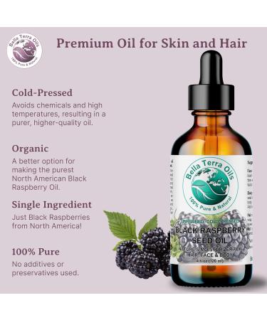 Buy Bella Terra Black Raspberry Seed Oil 2 oz - Cold-Pressed Unrefined High in Vitamin E & Omega-3 - Enhance Your Beauty Naturally - Buy Online on GoSupps.com