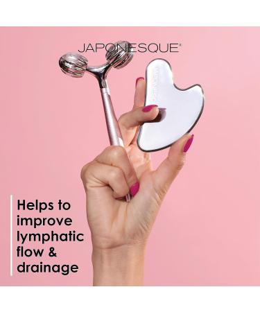 JAPONESQUE SKINTherapy V Roller - Lymphatic Drainage Facial Tool for Massage & Skincare Absorption - Buy Online on GoSupps.com