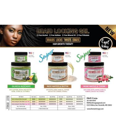 Braid Locking Gel Super Hold | NEXT IMAGE | Rice Water Formula for Strong Long-Lasting Styles | Shop Internationally - Buy Online on GoSupps.com
