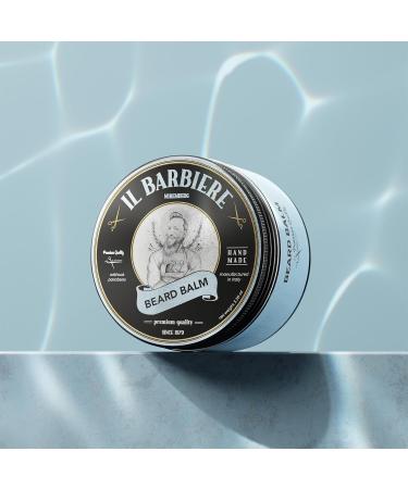 IL Barbiere Beard Balm Made in Italy - Natural Beard Wax & Cream for Men | Daily Beard Care & Grooming | 100ml (1 SPACK) - Buy Online on GoSupps.com