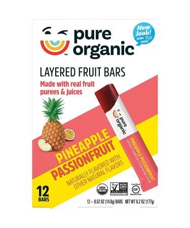 Organic Pineapple Passionfruit Fruit Bars - Gluten Free & Vegan (24 Bars) - Buy Online on GoSupps.com